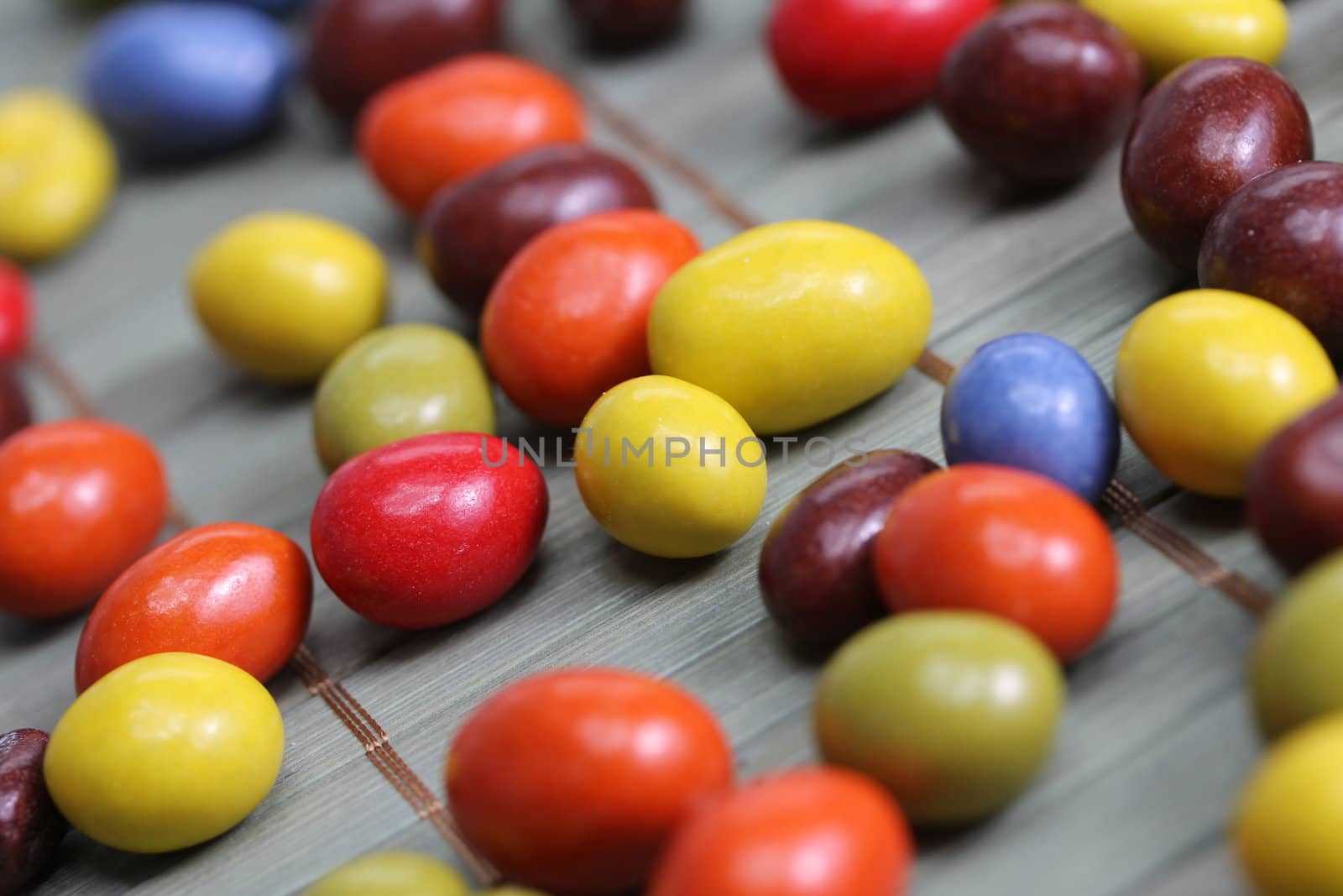 colorful chocolate drops by Teka77