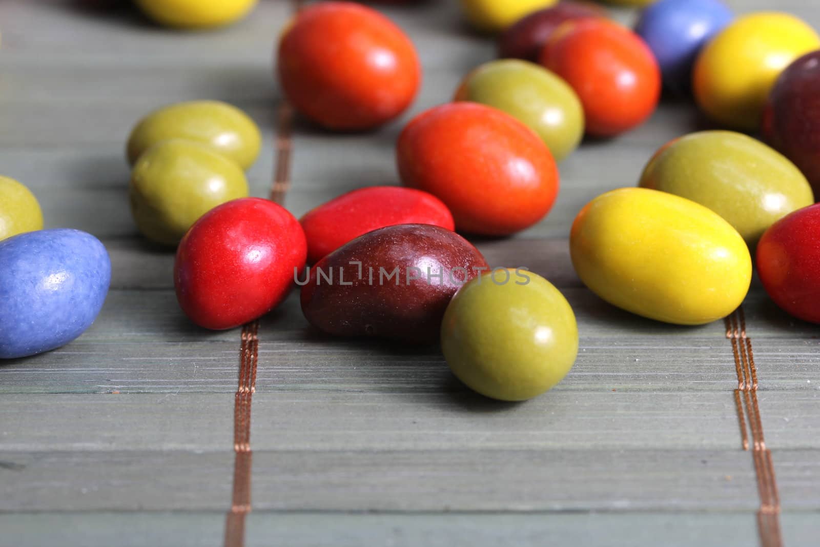 colorful chocolate drops