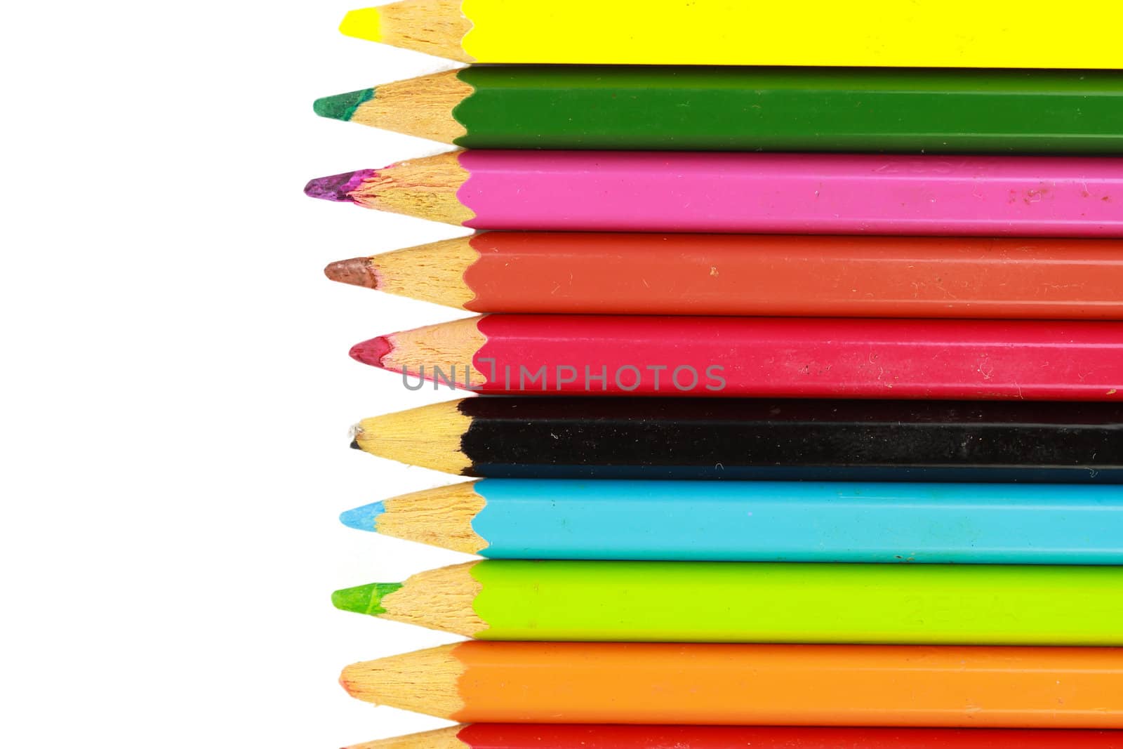 Old color pencils