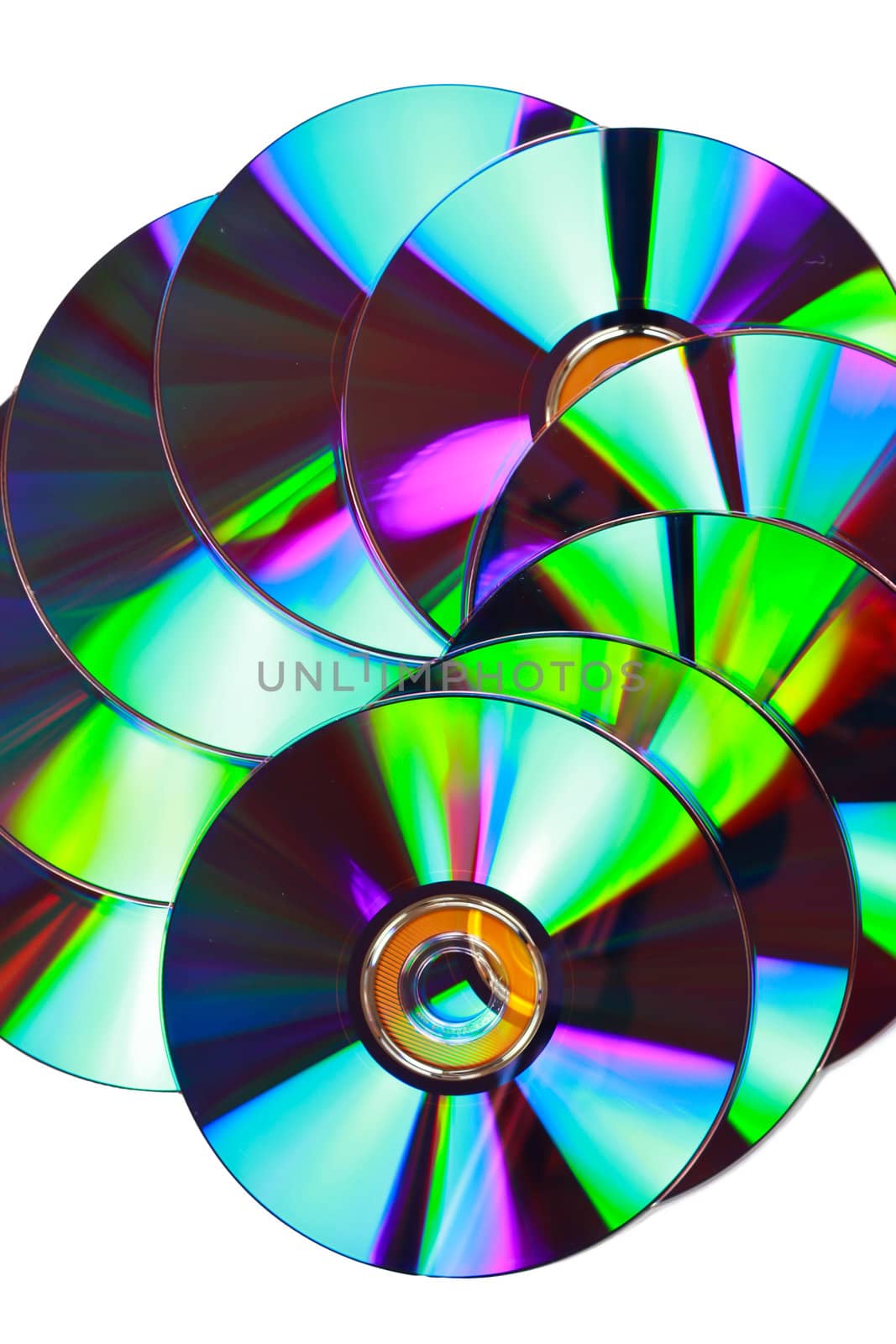 close up CD texture in white background by bajita111122