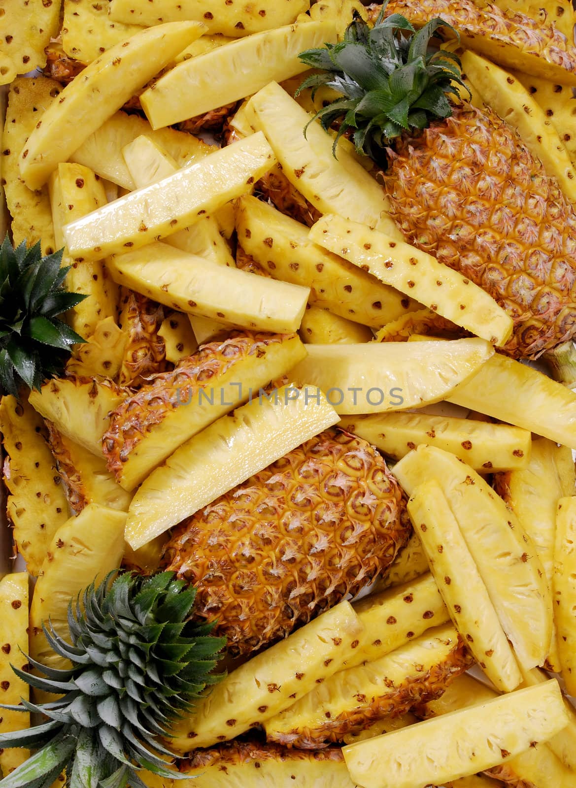 Group of pineapple for background