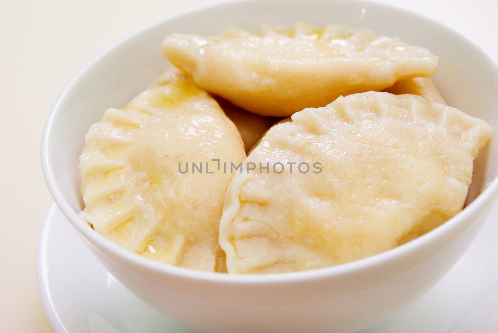 vareniks with cheese are Ukrainian foods closeup 
