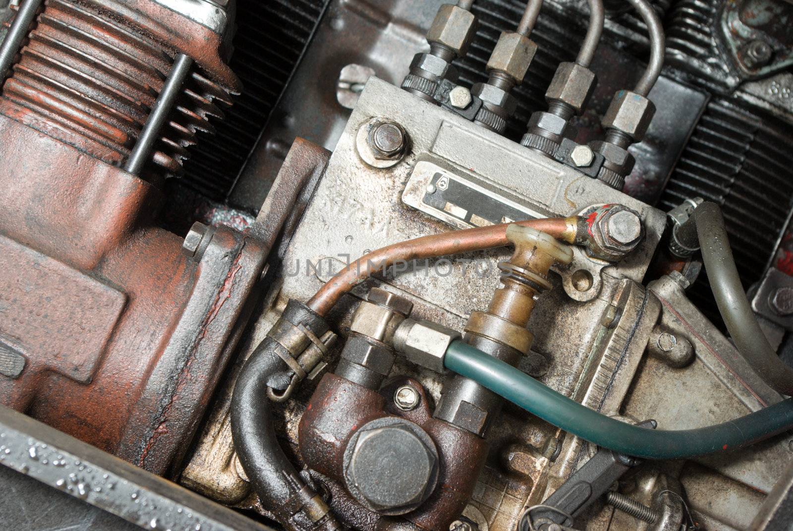 automobile mechanism .Part of a car engine