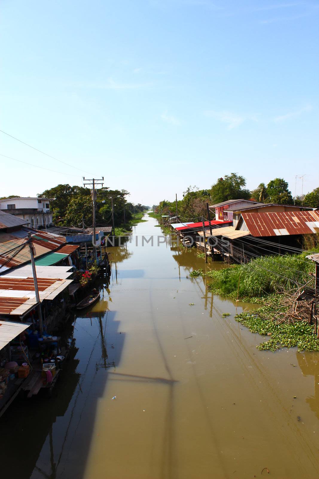 Slum in thailand