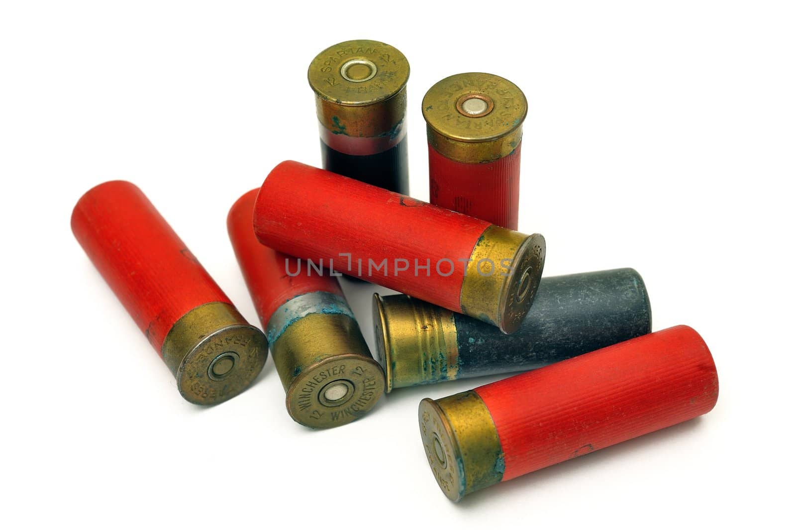 shotgun and its cartridges. Still life representing hunting.