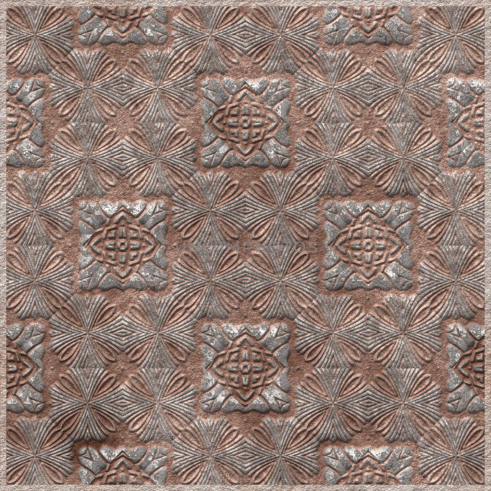 Tile with antique pattern