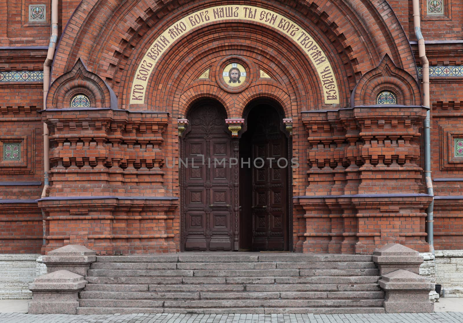 of Theophany church on Gutuevsky Island in St. Petersburg