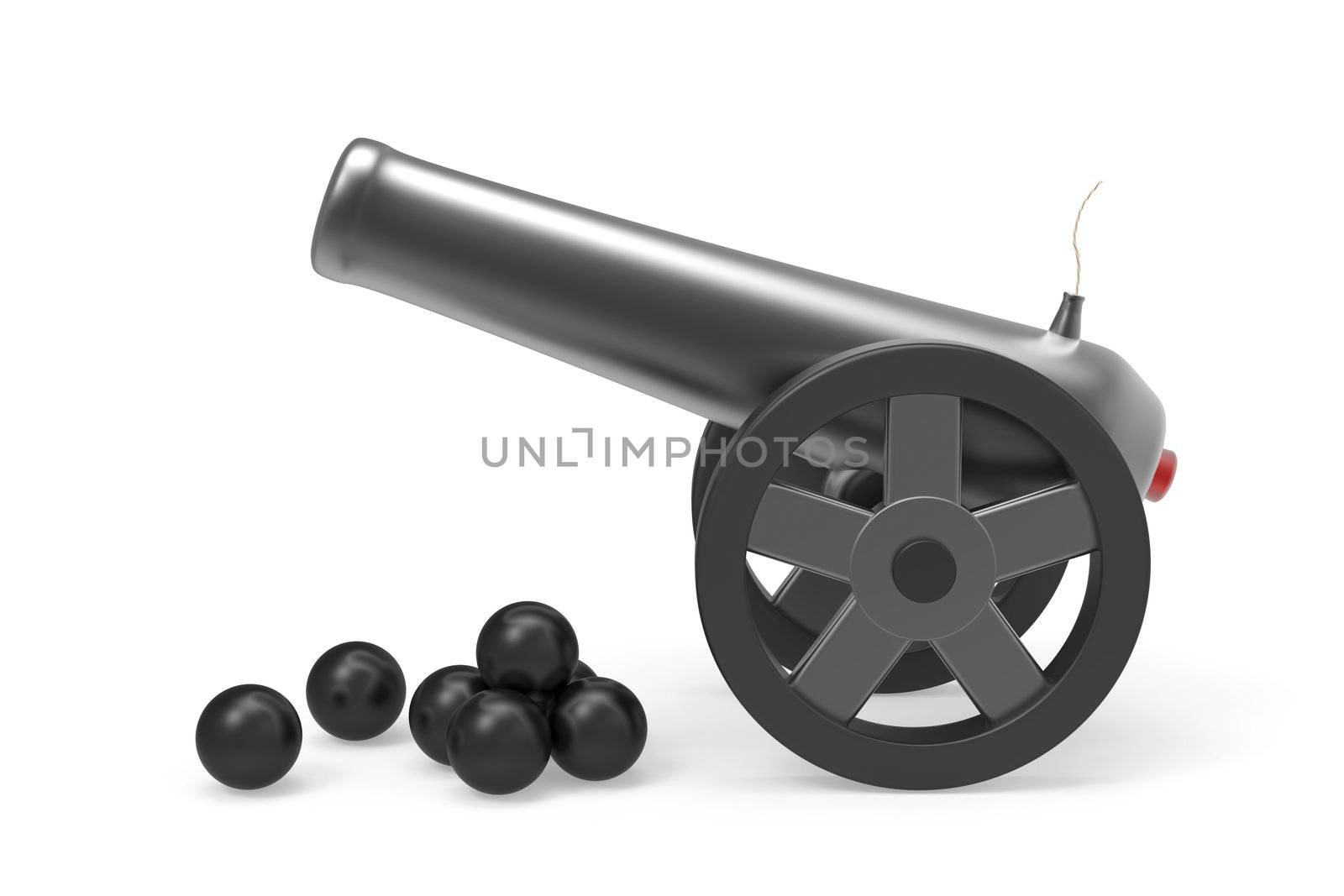 Cannon with black bombs by magraphics