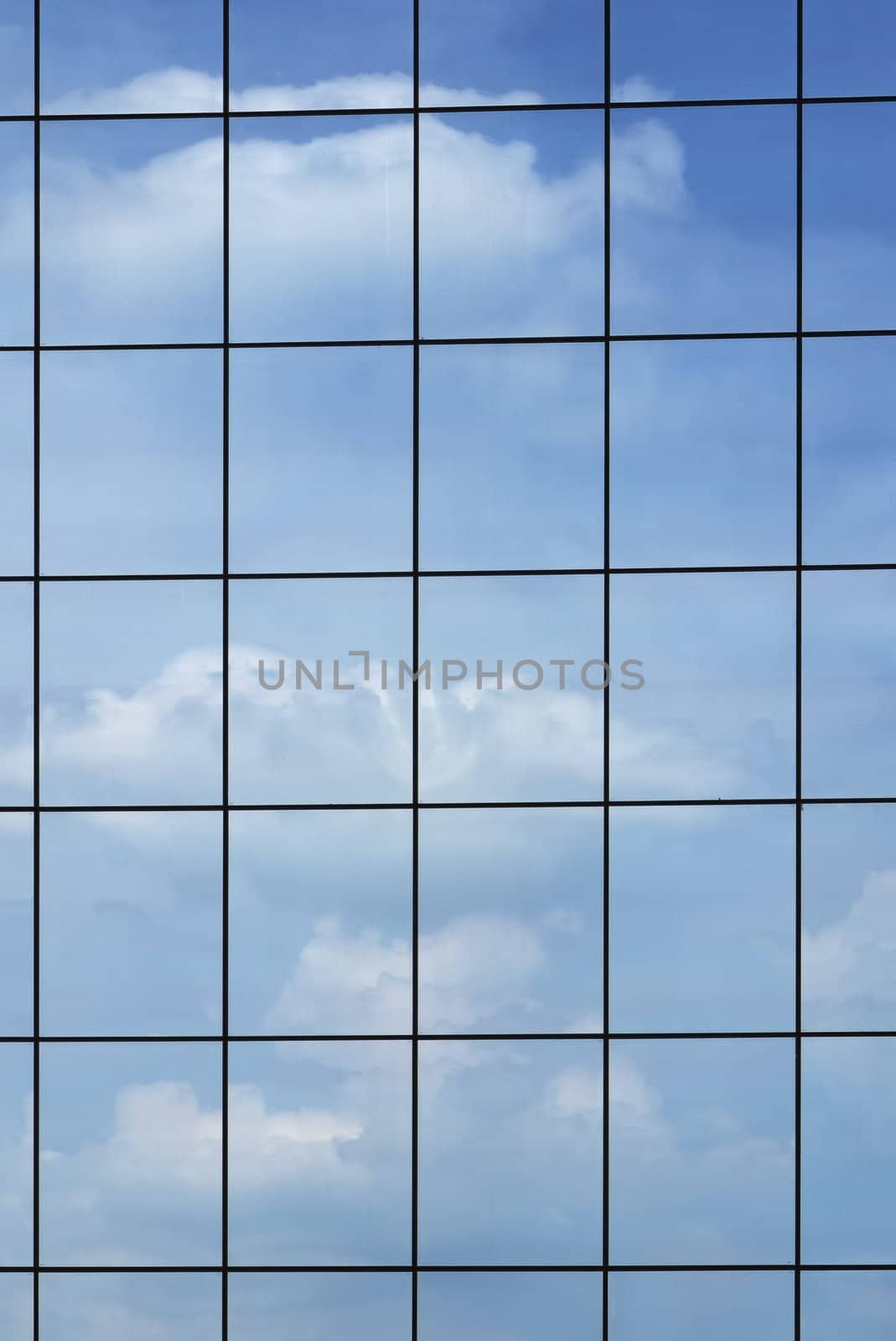 Windows background of modern building by raywoo