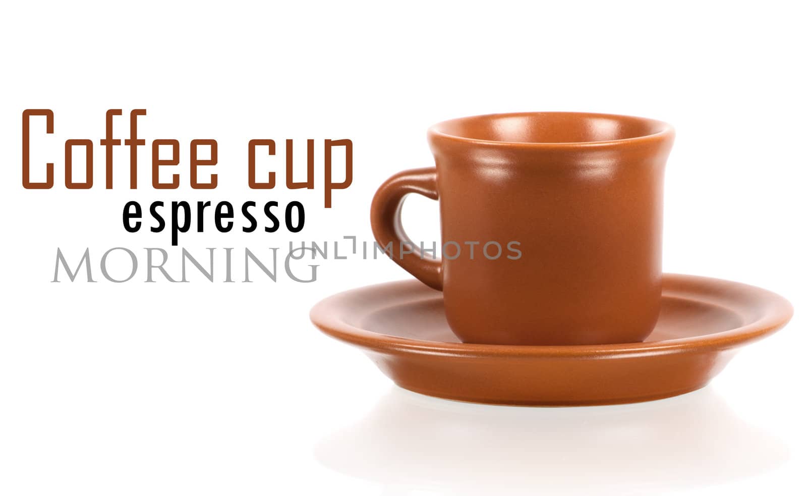 Coffee cup isolated on white