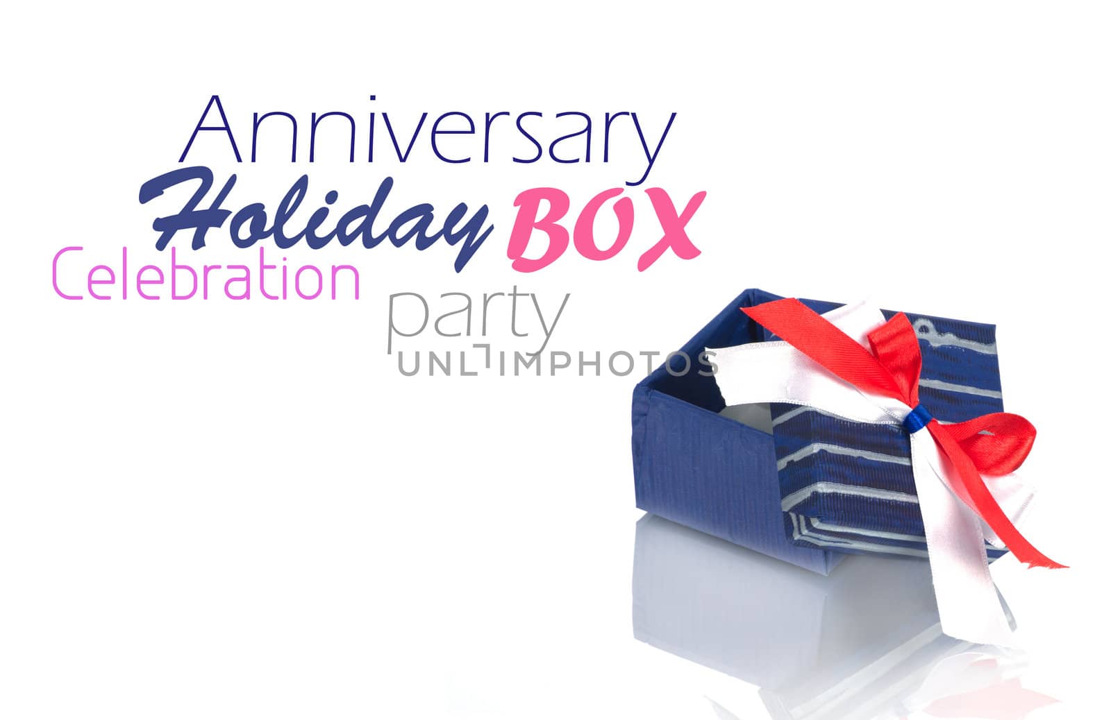 gift box with ribbon isolated on white