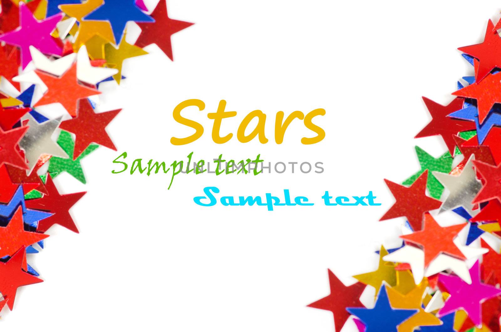 Stars confetti background