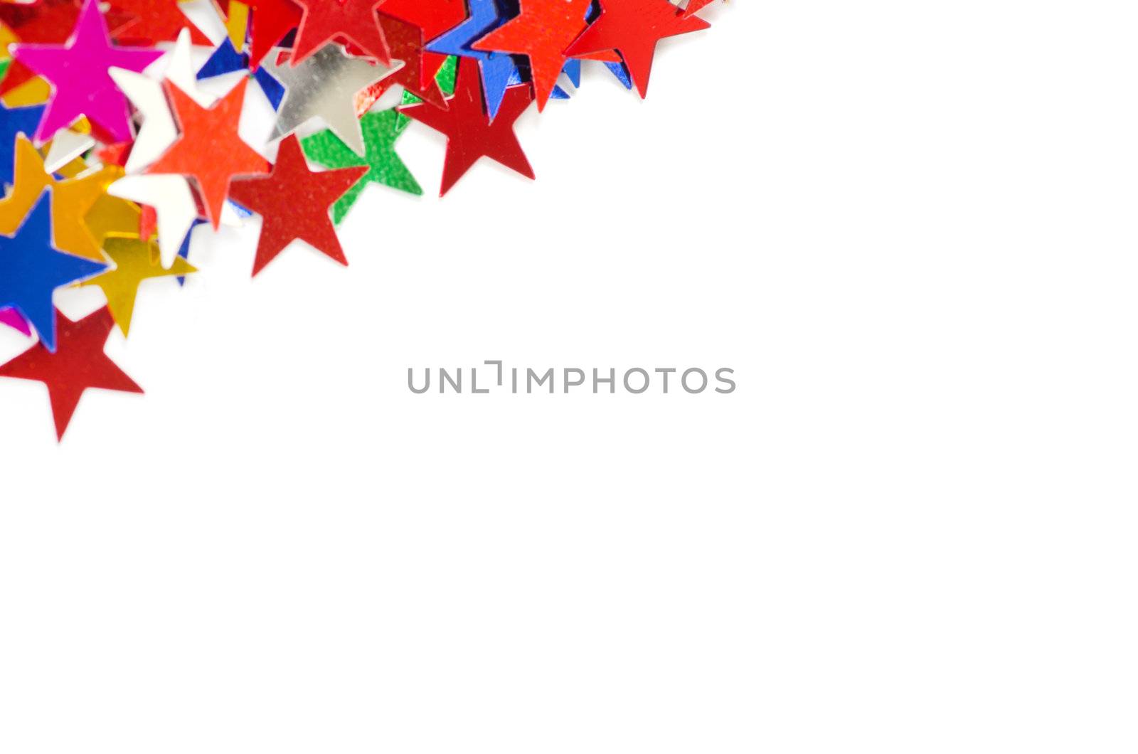 Stars confetti background