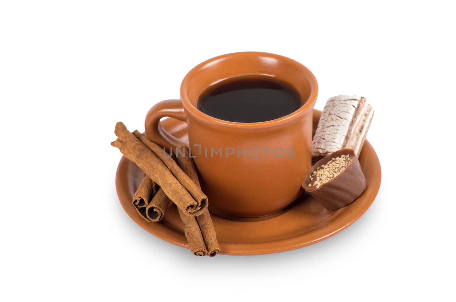 Coffee on white