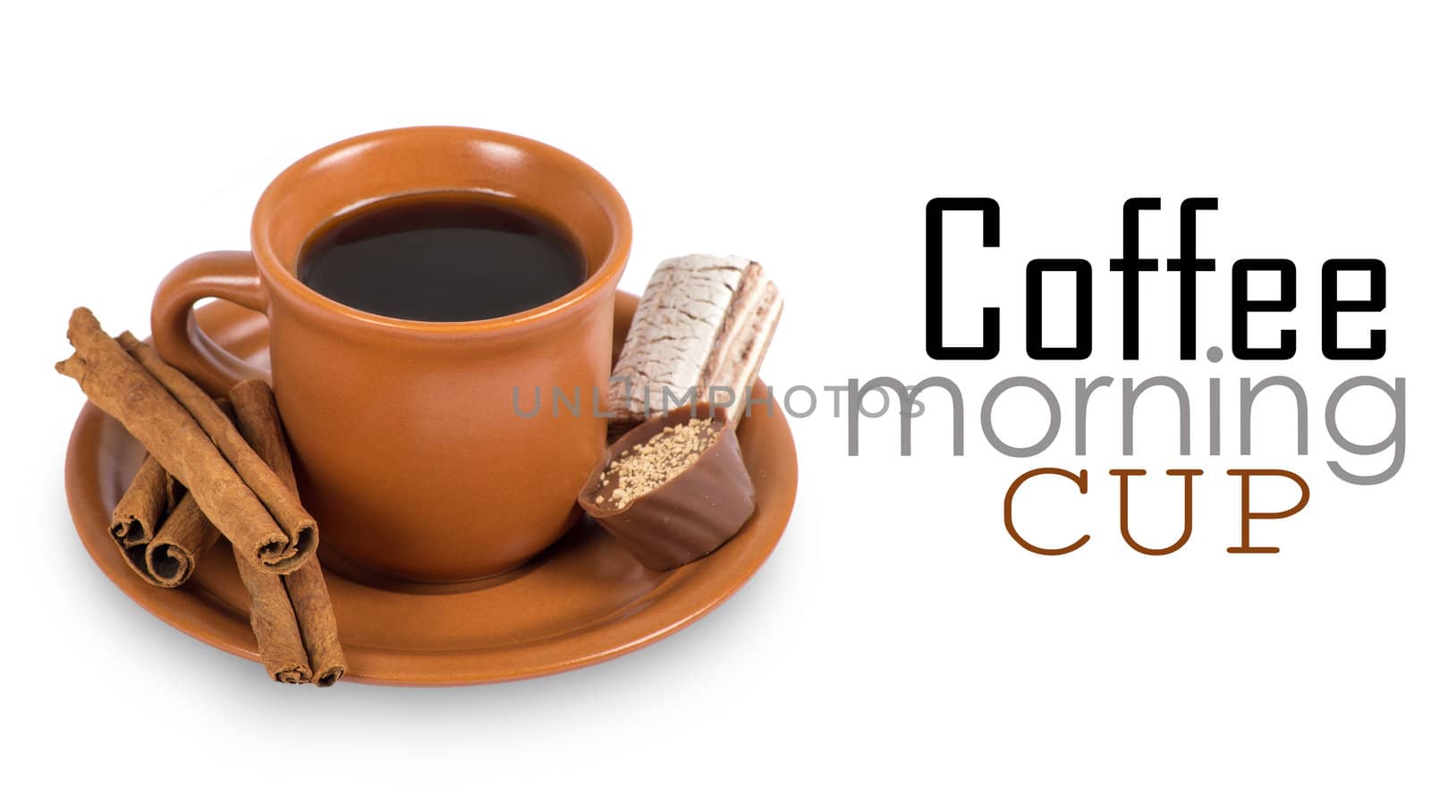 Coffee on white