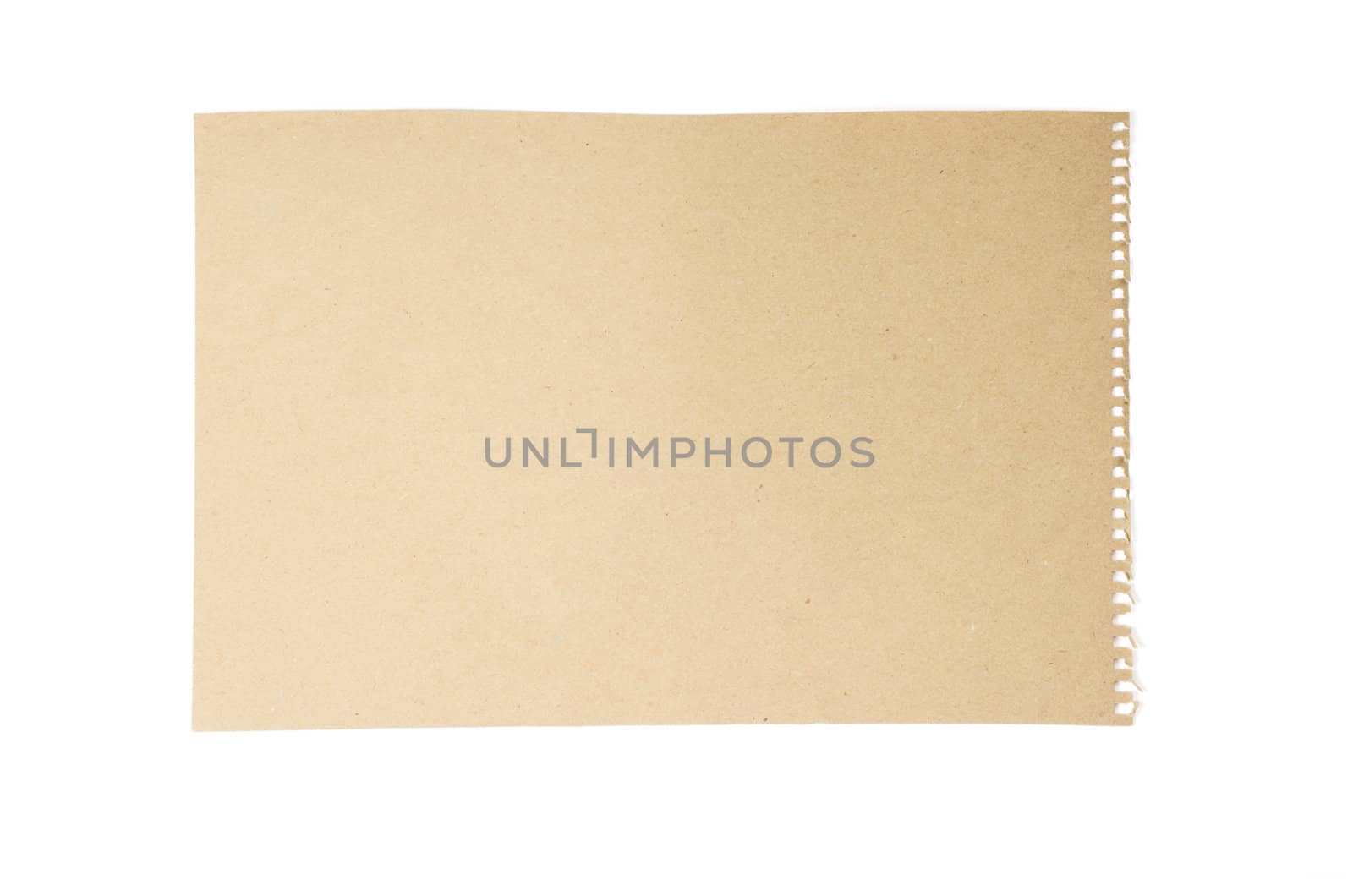 page of paper