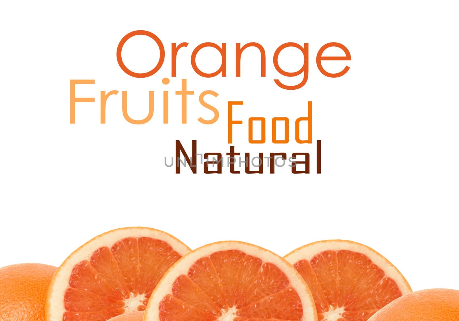 One and half oranges
