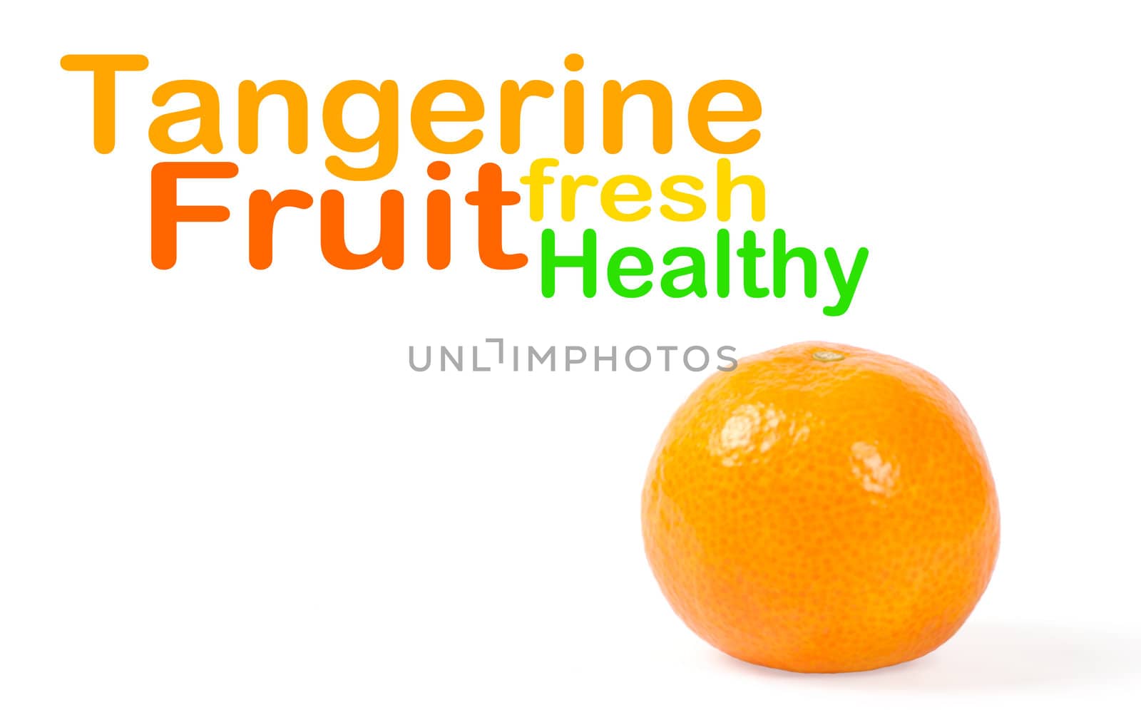 Mandarin isolated on white background