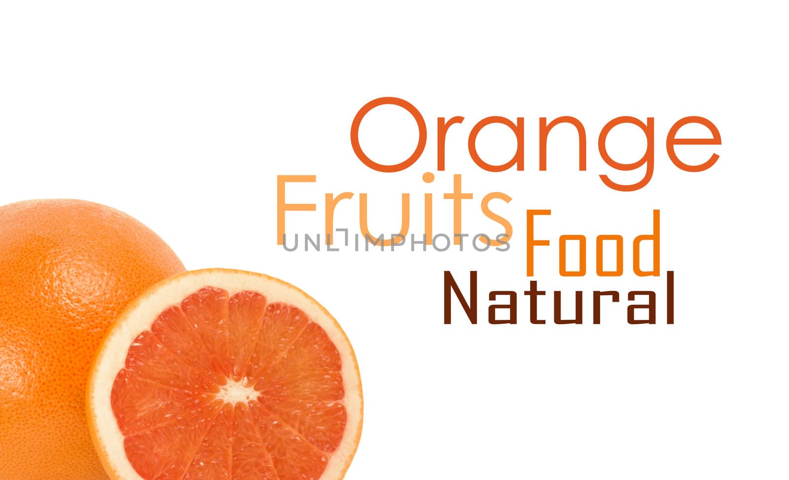 One and half oranges