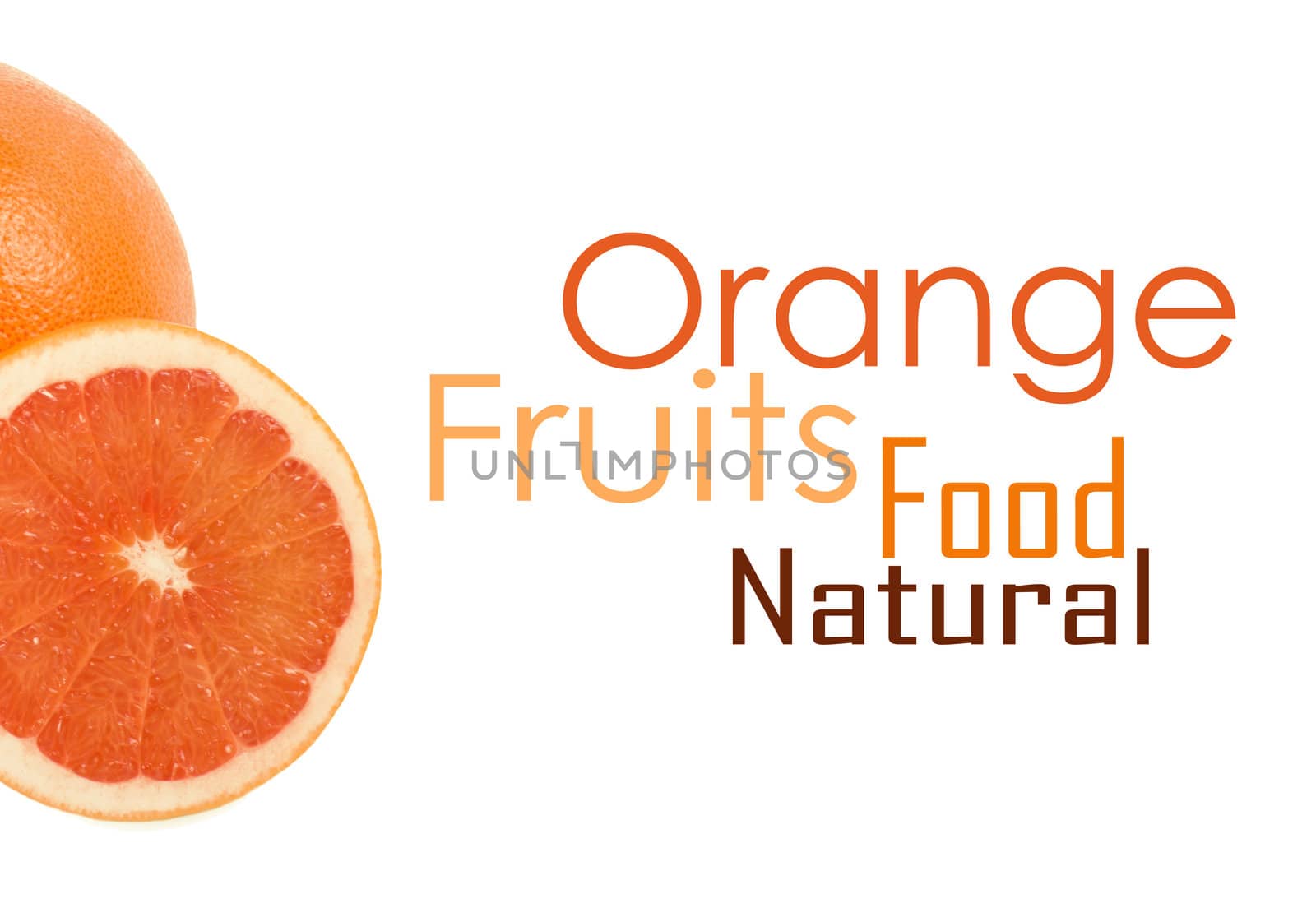 One and half oranges