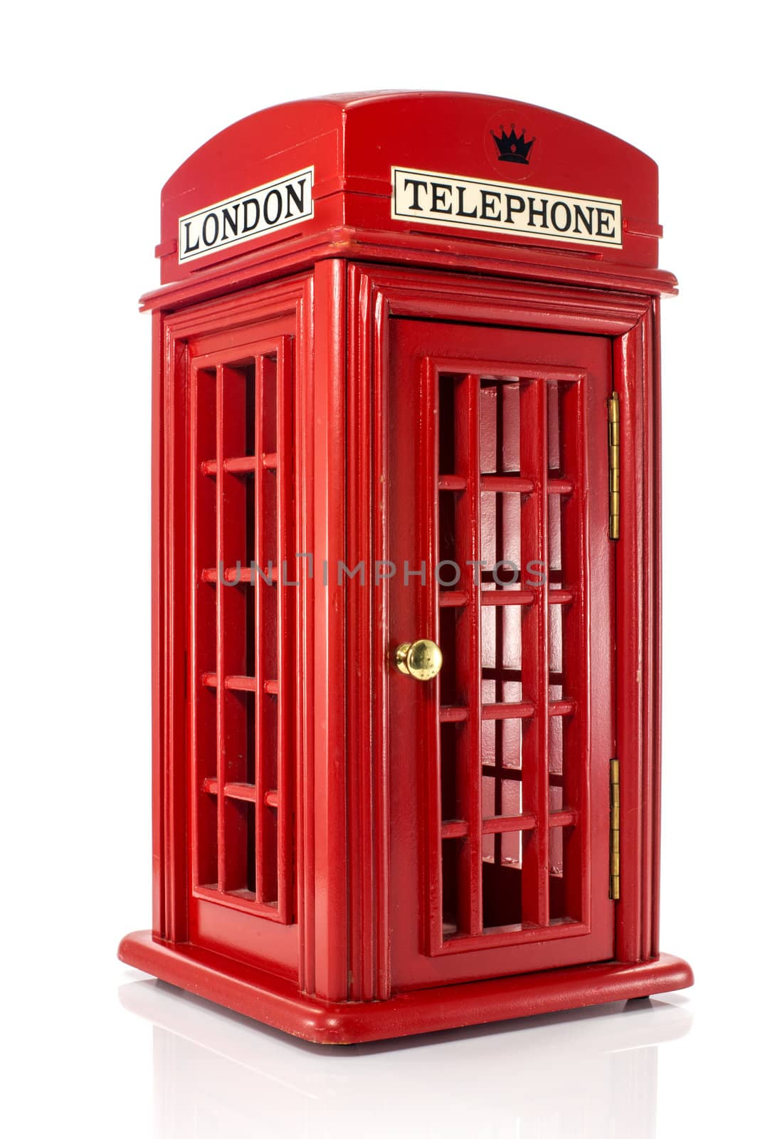model of red  english london telephone 