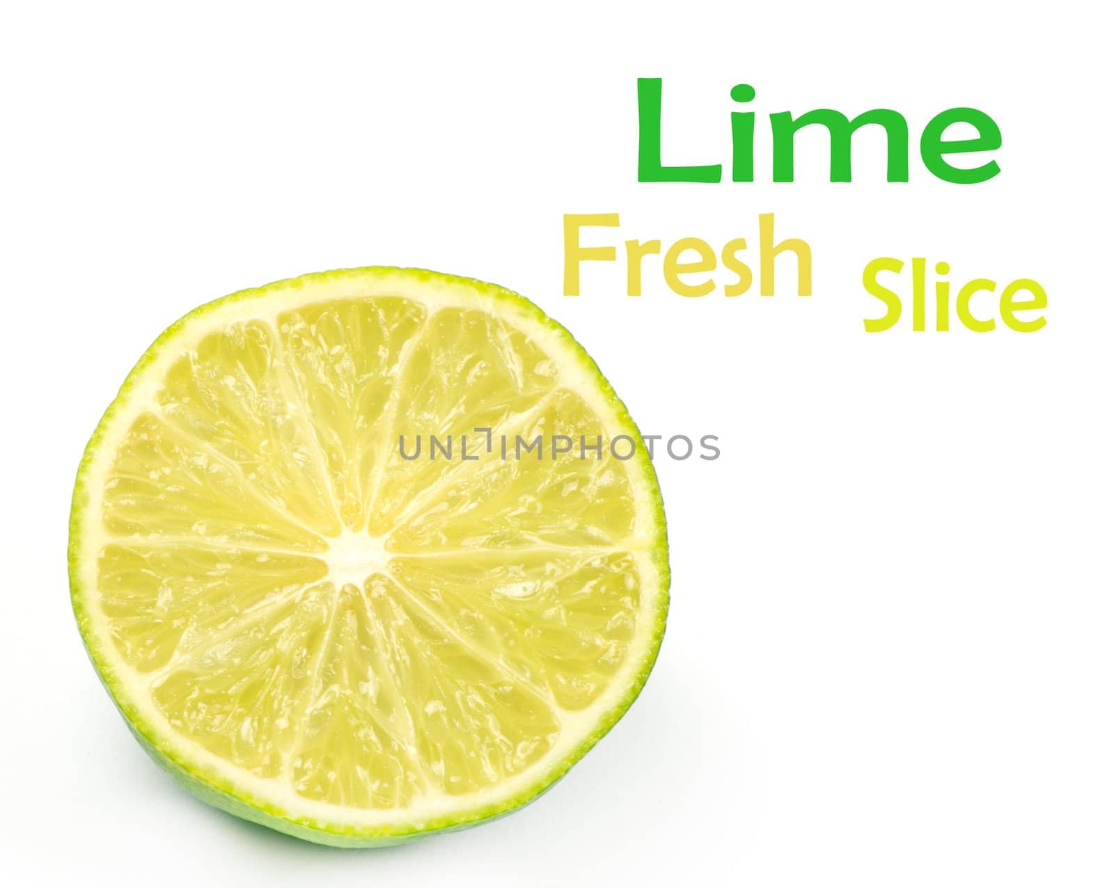 Slice of fresh lime