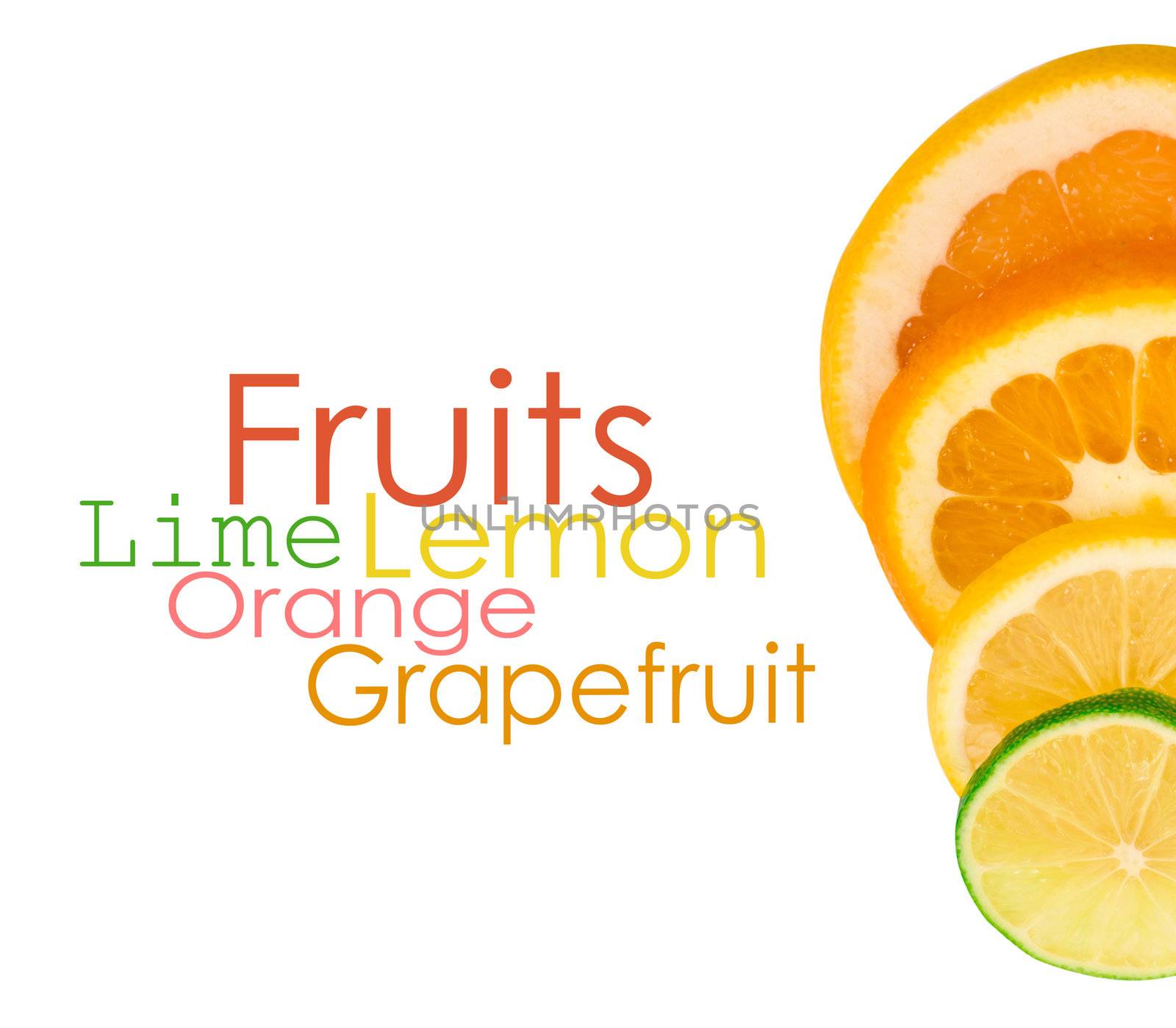 Vitamin C Overload, Stacks of sliced fruit