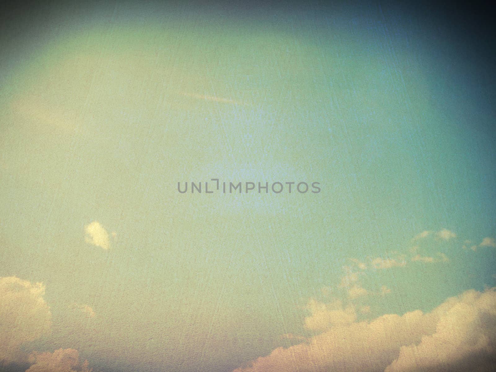 retro image of cloudy sky
