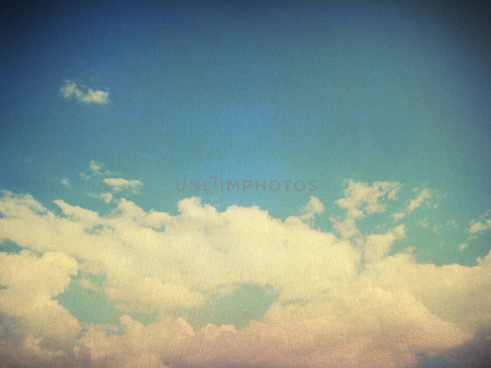 retro image of cloudy sky