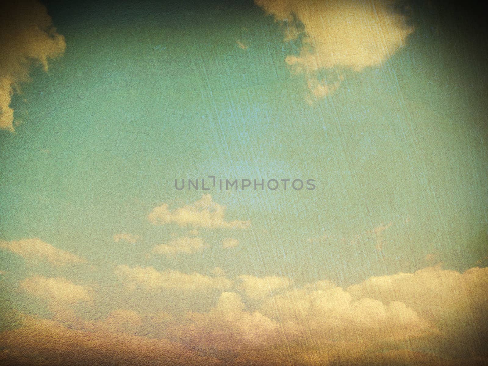 retro image of cloudy sky