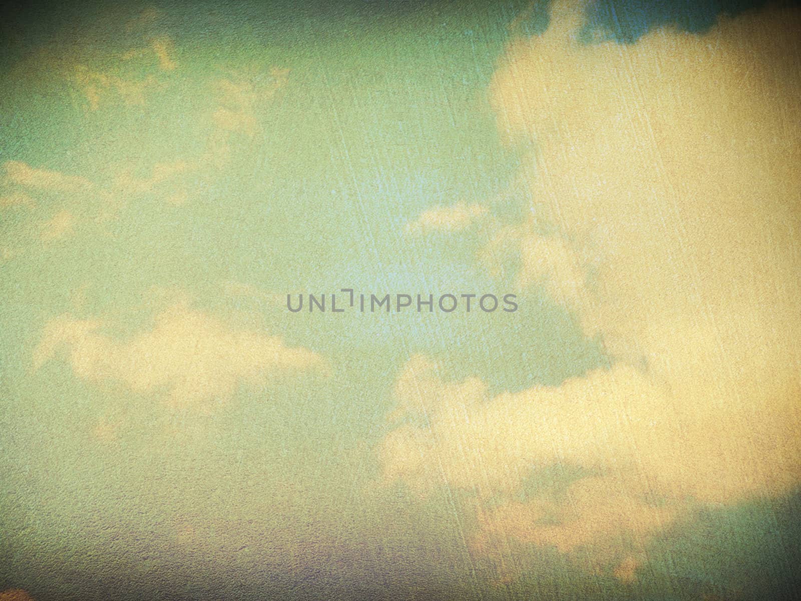 retro image of cloudy sky
