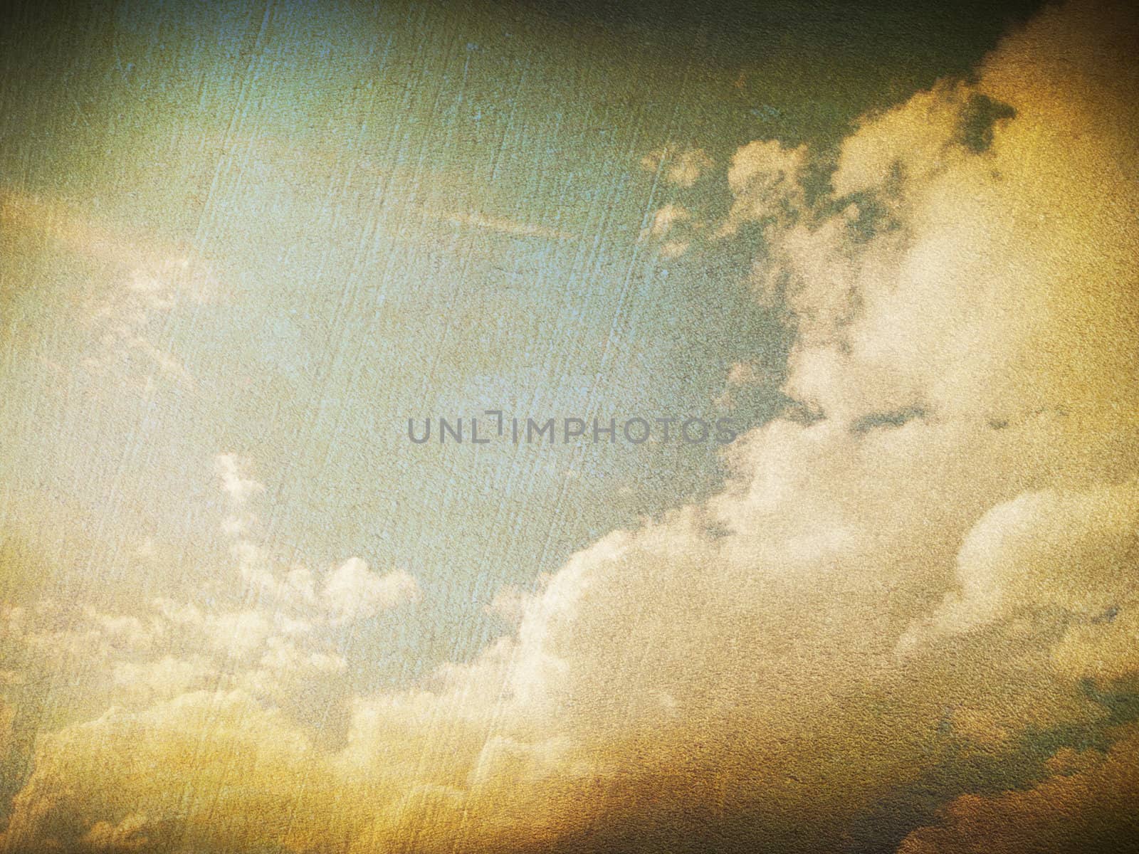 retro image of cloudy sky