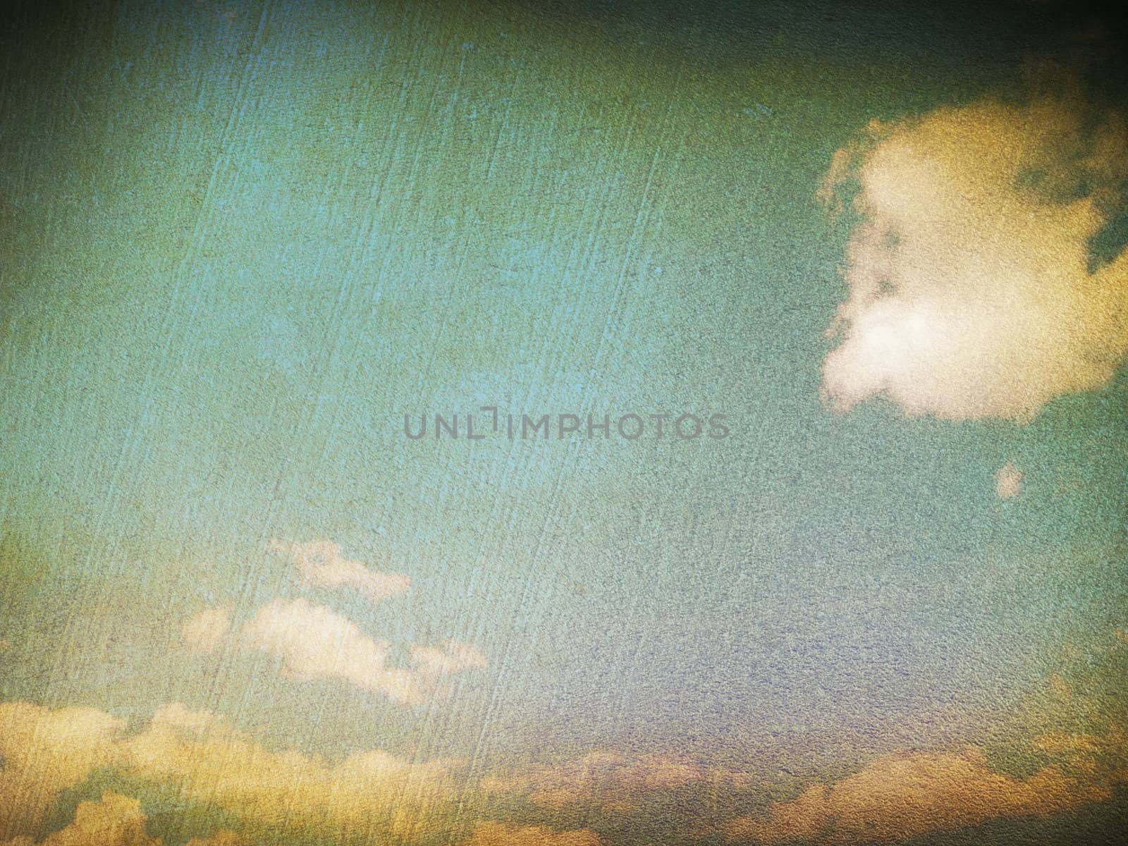 retro image of cloudy sky