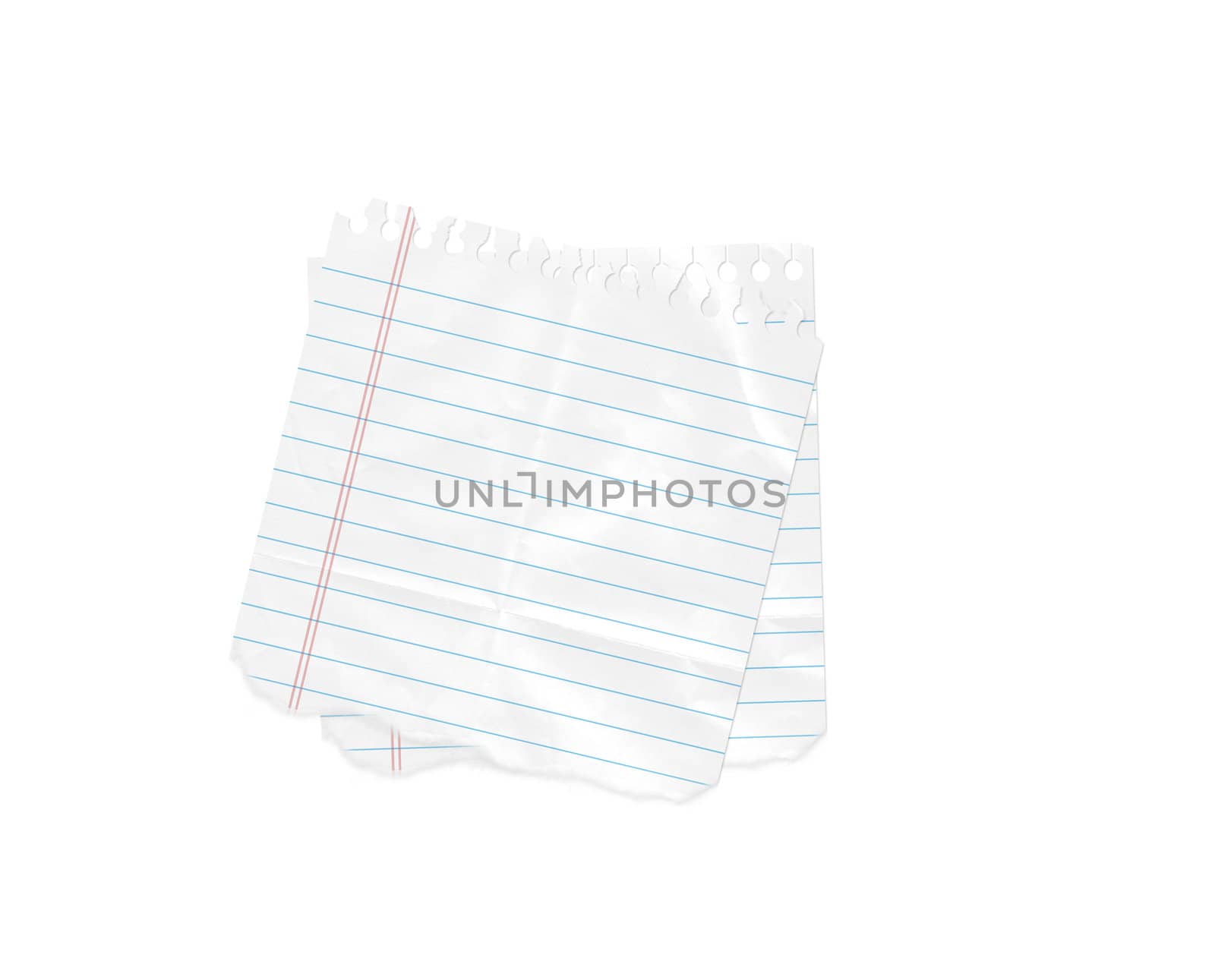 blank note pad isolated on white
