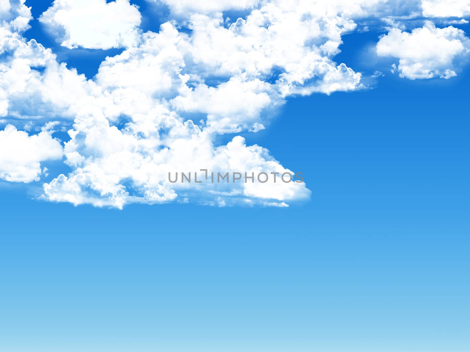 blue sky background with tiny clouds