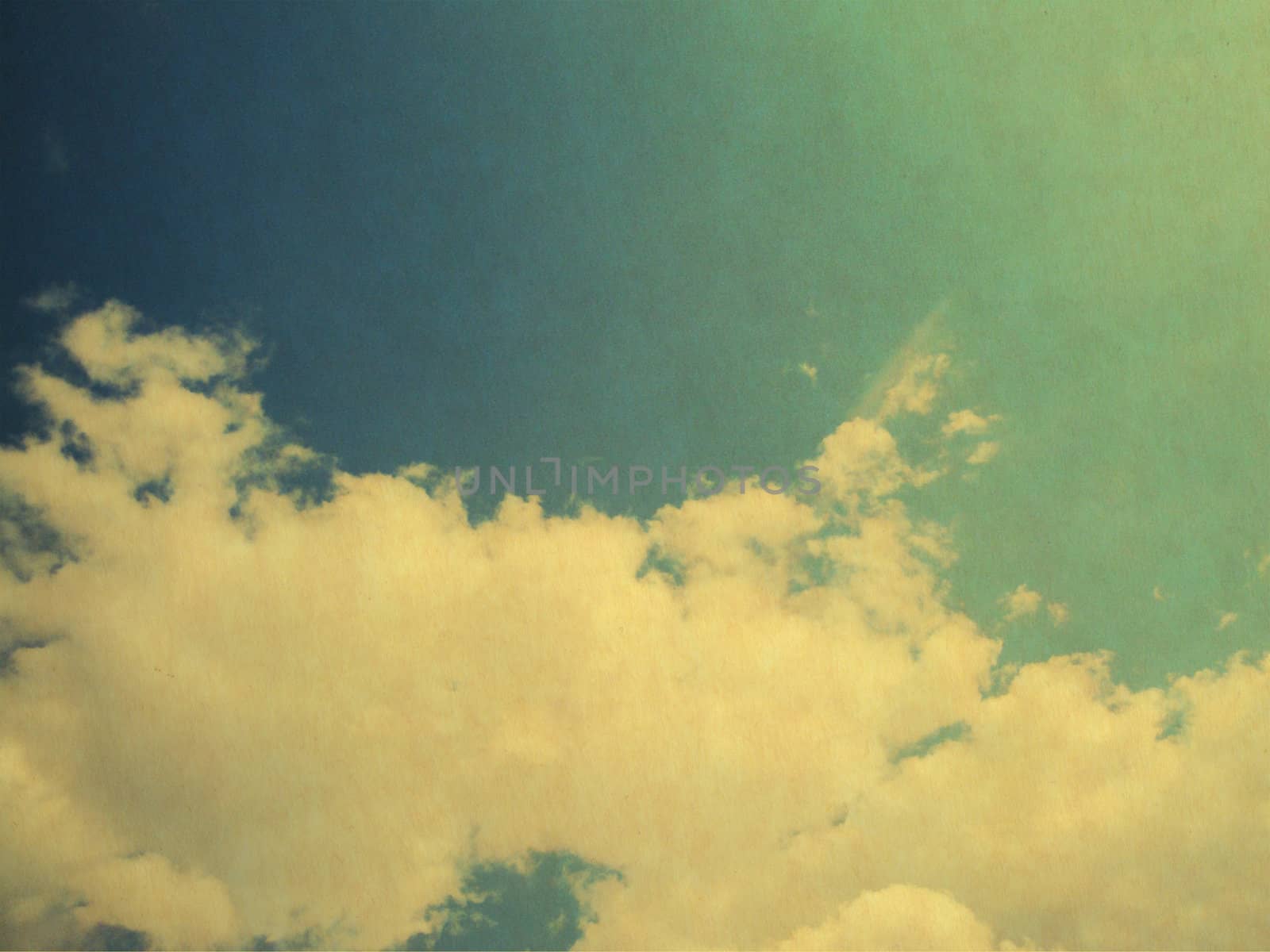 retro image of cloudy sky