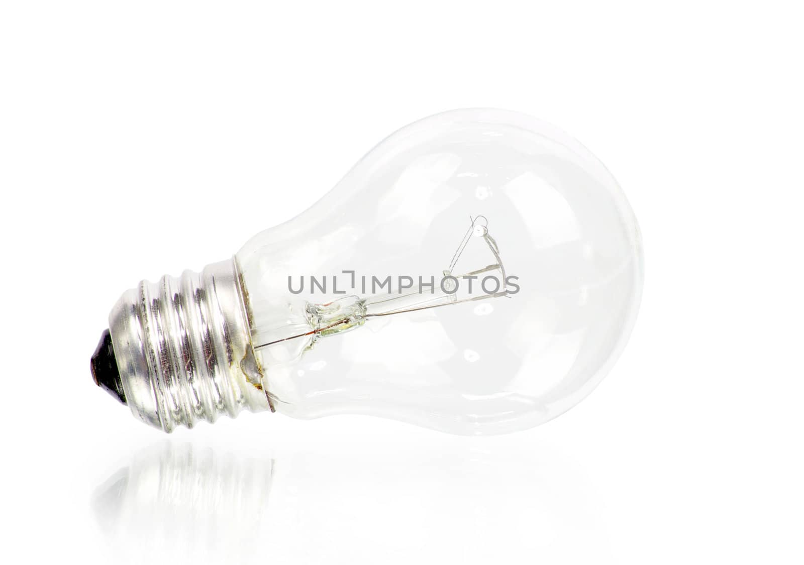 Light bulb isolated on white