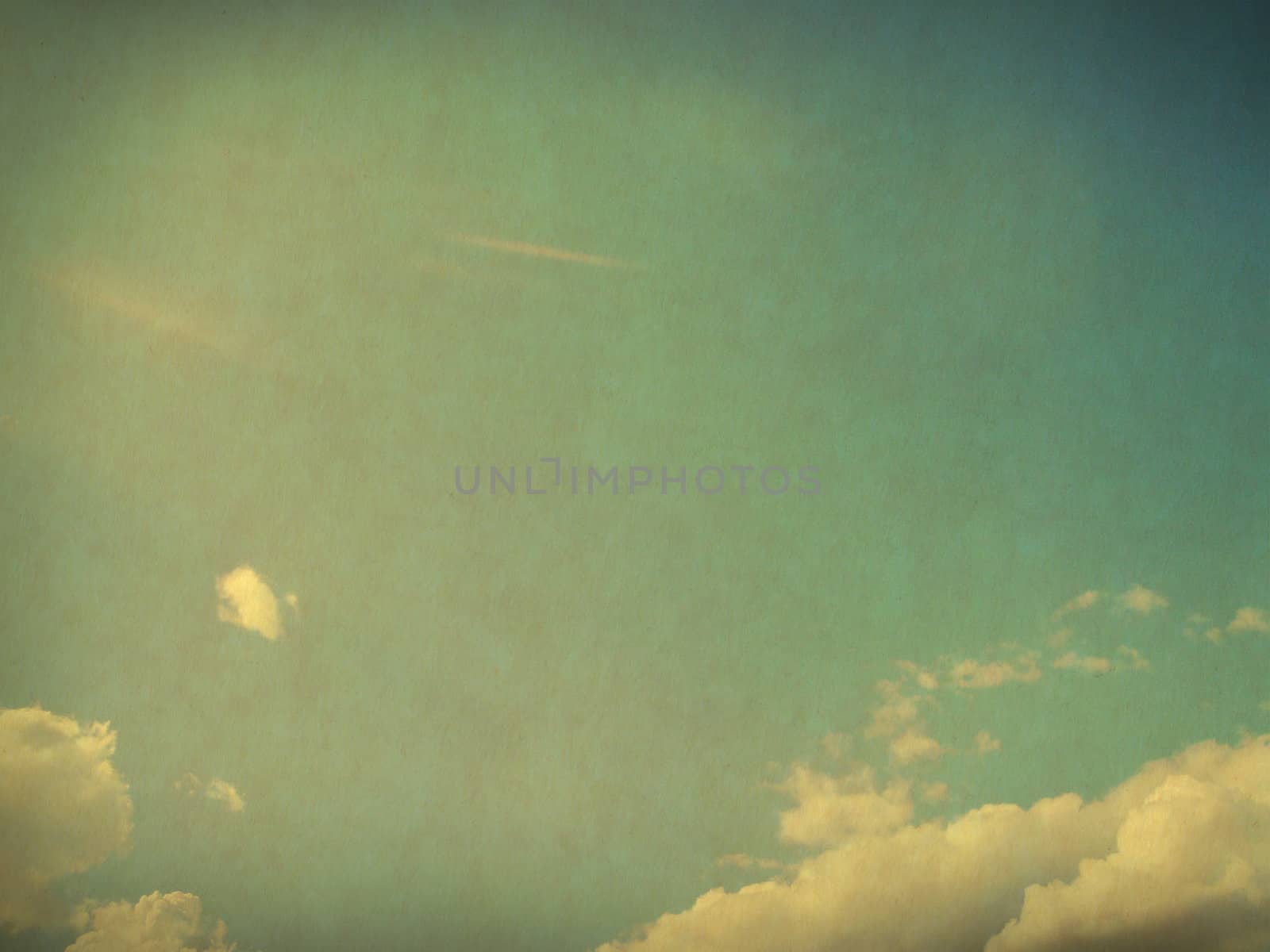 retro image of cloudy sky
