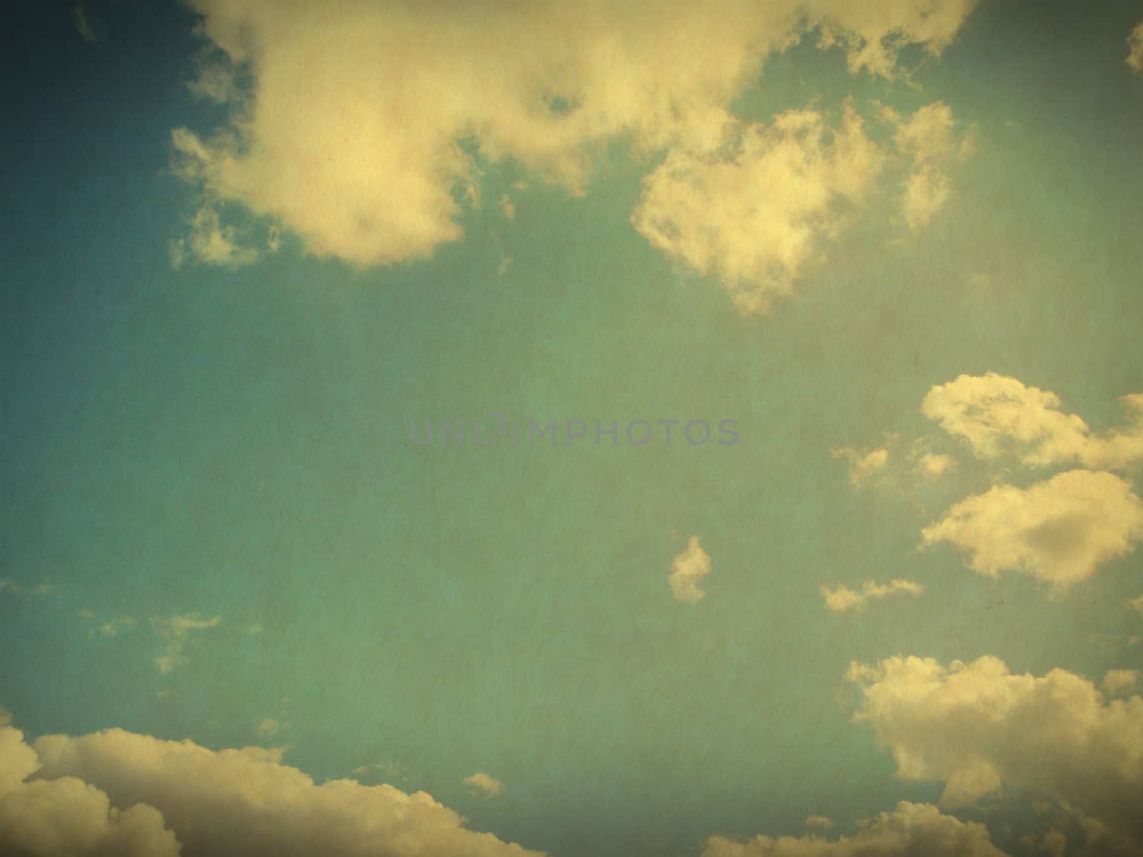retro image of cloudy sky