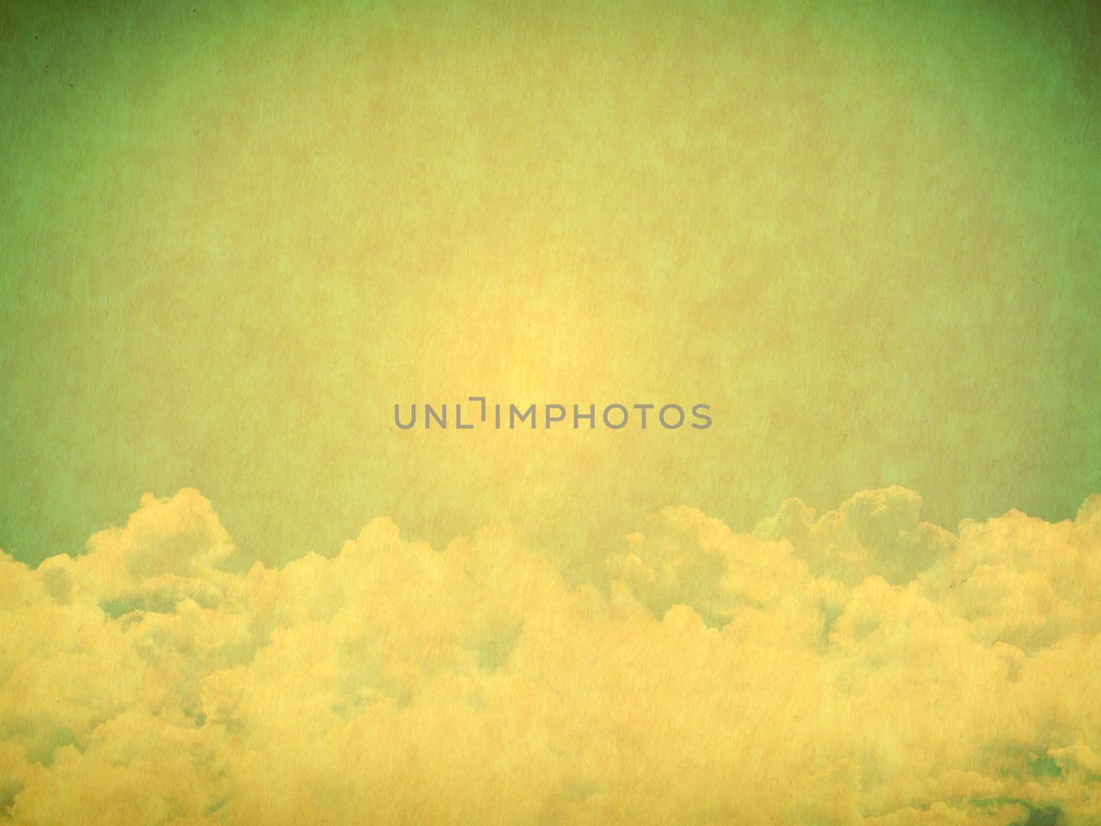 Vintage background in the blue shade with clouds