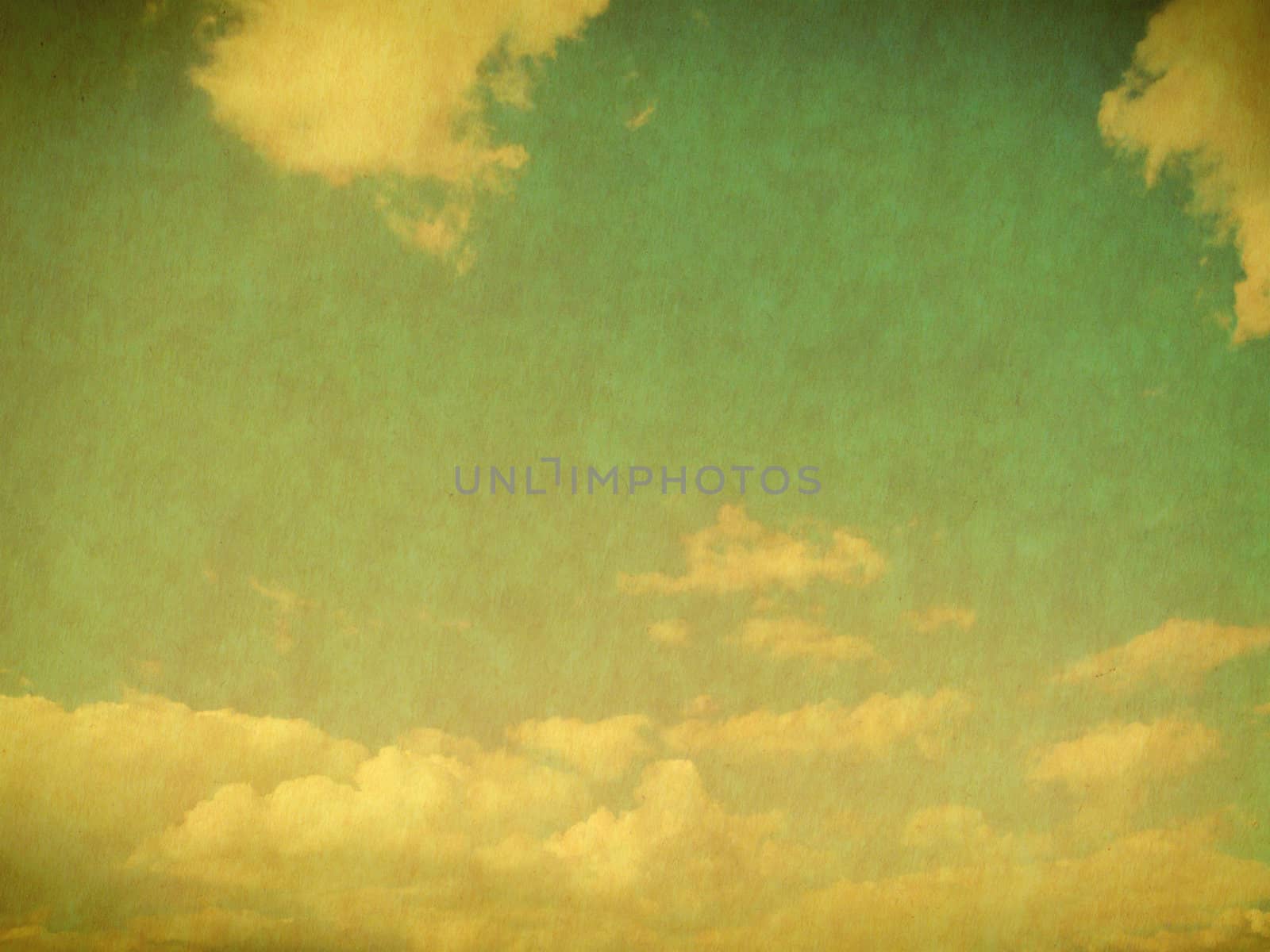 Vintage background in the blue shade with clouds