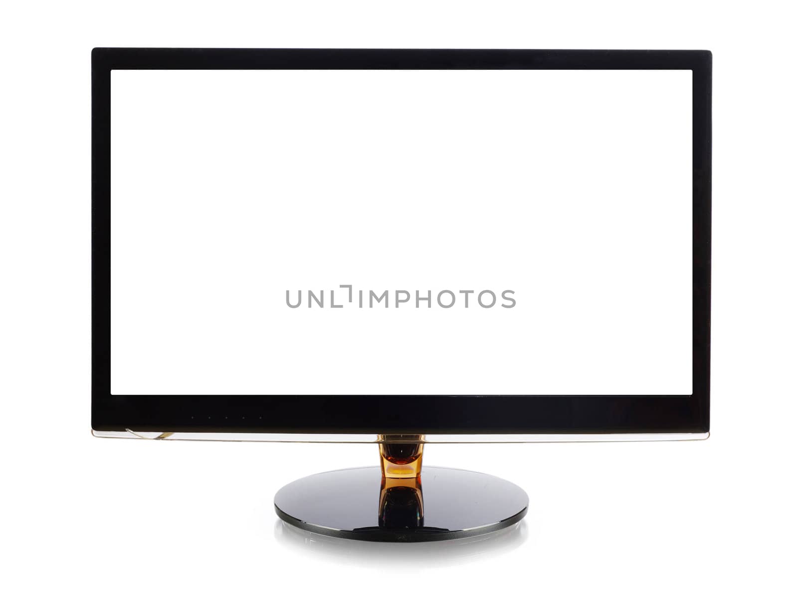 Computer monitor isolated on white