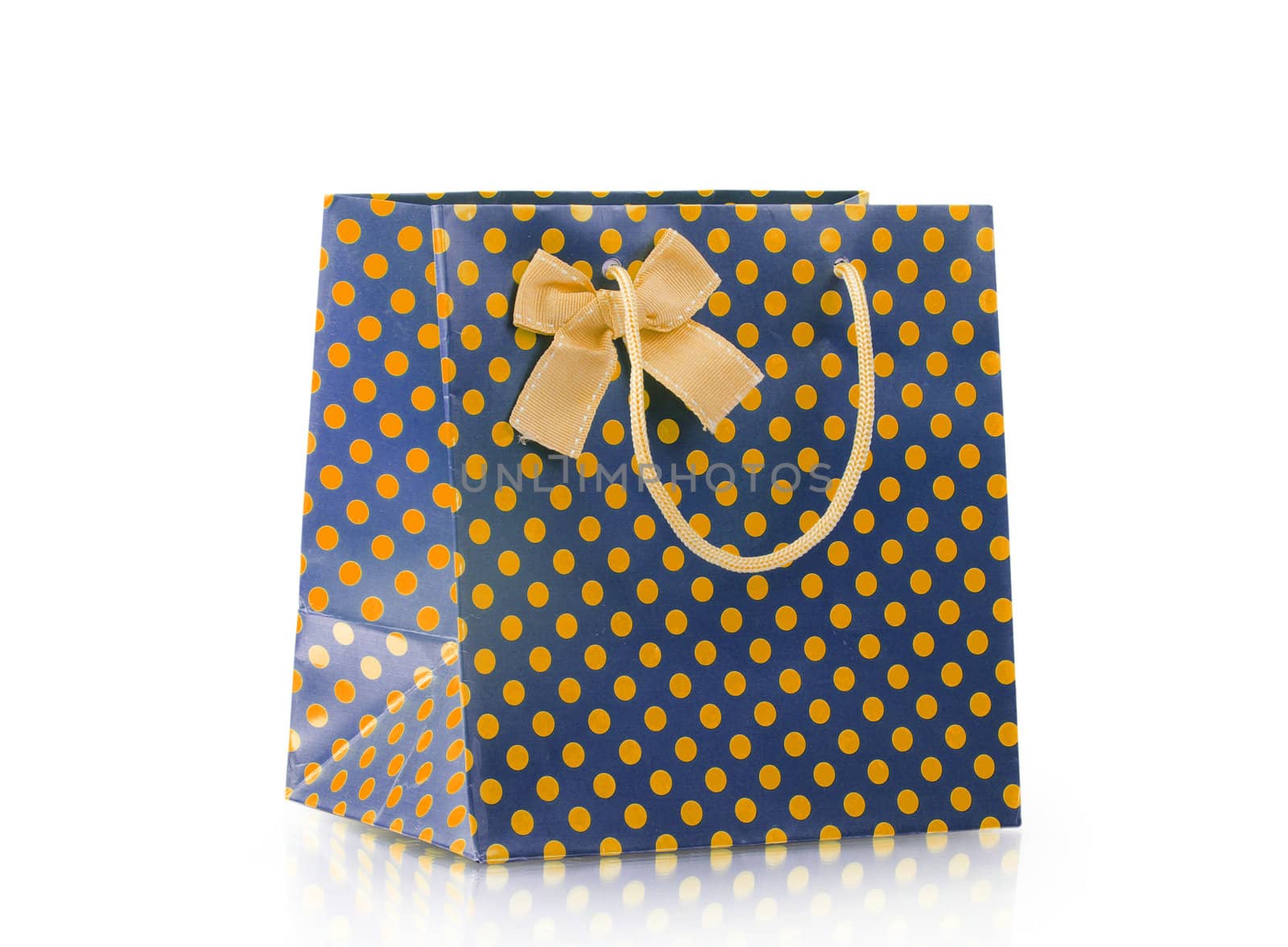 Shopping bags isolated on the white background