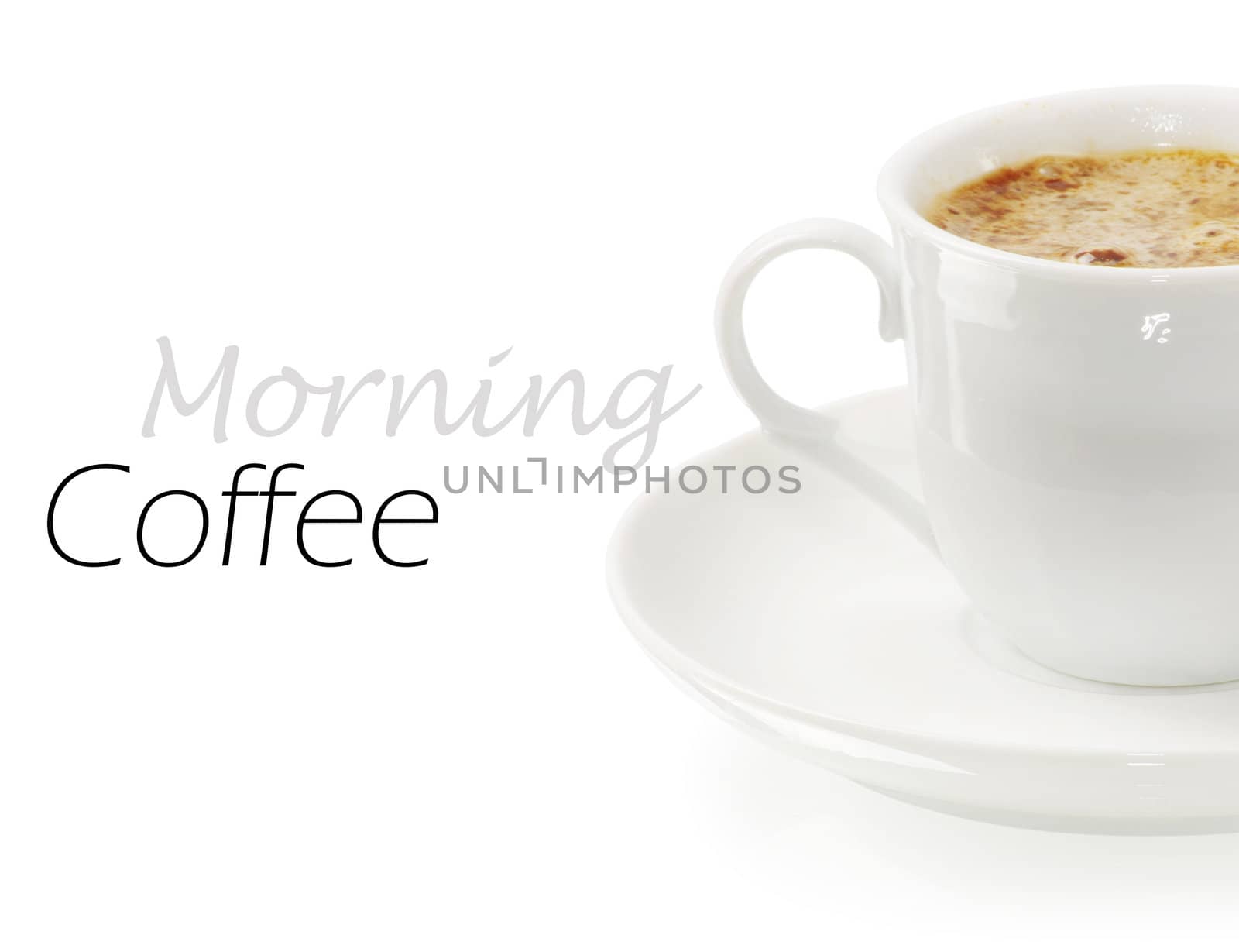 Coffee collection - Espresso Cup. Isolated on white background
