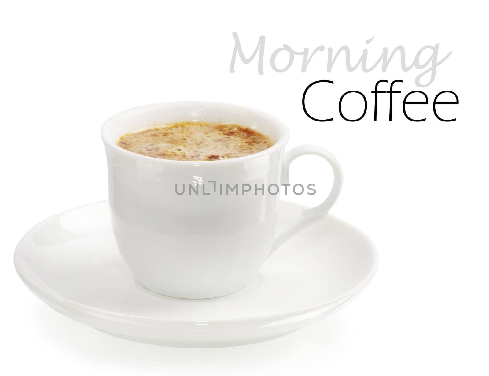Coffee collection - Espresso Cup. Isolated on white background