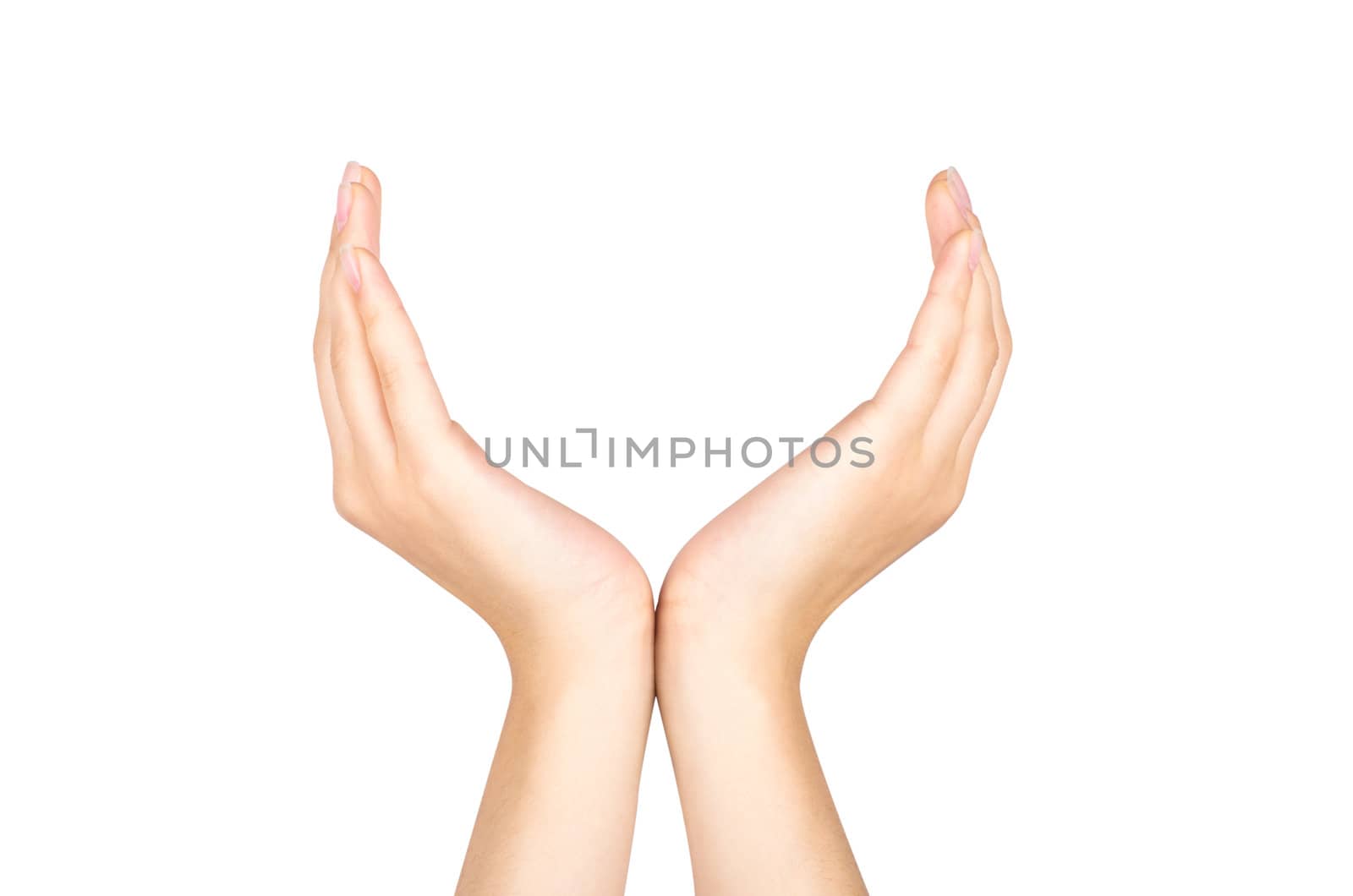 Woman hands as if holding something