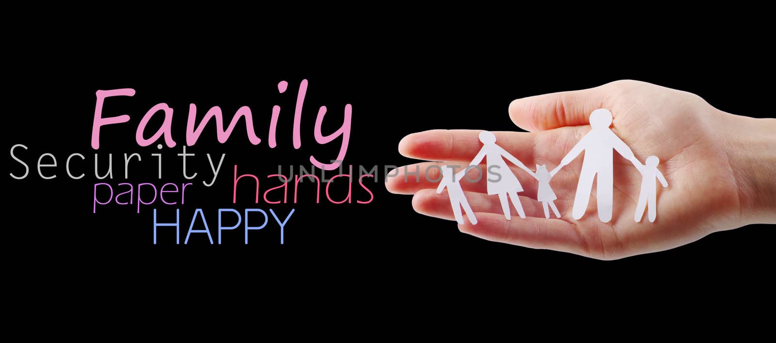 Paper family in hands by oly5