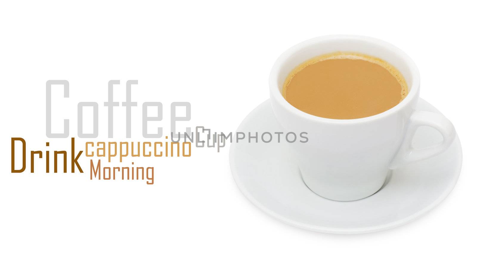 Coffee espresso isolated on white + Clipping Path