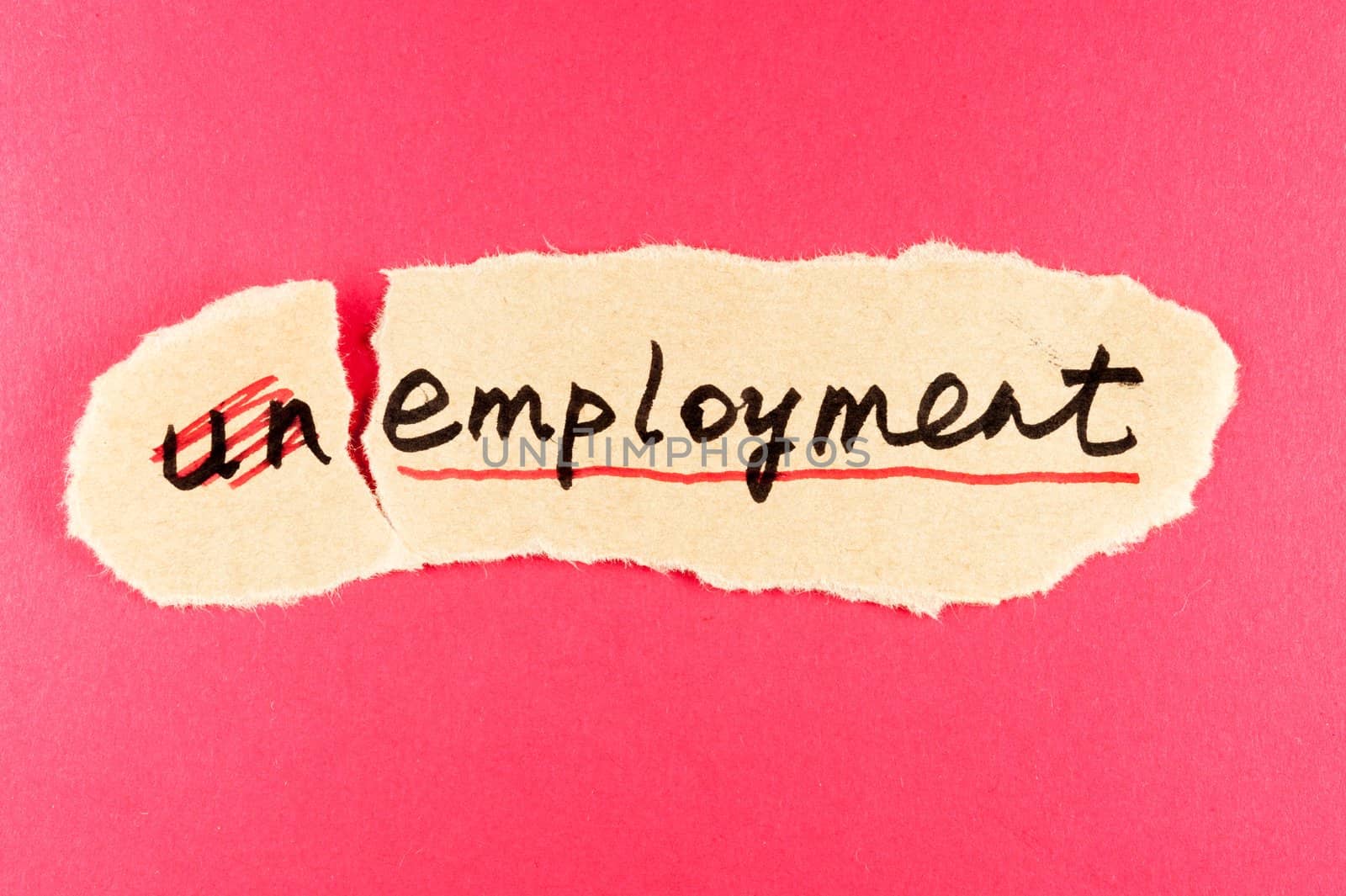amending unemployment word and changing it  to employment