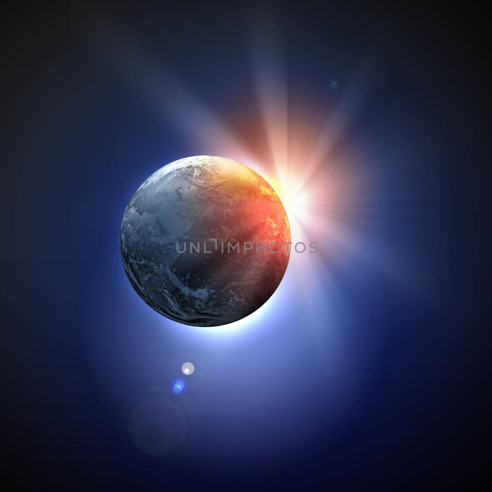 Image of earth planet in space by sergey_nivens